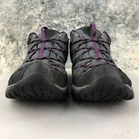 Merrell Women's 11 Siren Sport 2 Damson Black Purple Q-Dry Hiking Shoes J48872 - Picture 2 of 12
